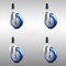 Service Caster 4 Inch 316SS Blue Polyurethane Swivel 7/8 Inch Expanding Stem Caster Set SCC SCC-SS316EX20S414-PPUB-BLUE-78-4 - alternate 2